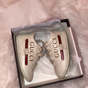 Gucci cream trainers (soft bottoms)